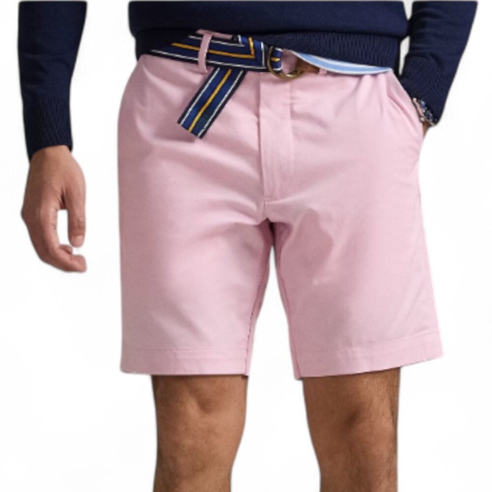 Polo Golf Ralph Lauren Men's Tailored Fit Pink Shorts Size 38 Stretch NWT